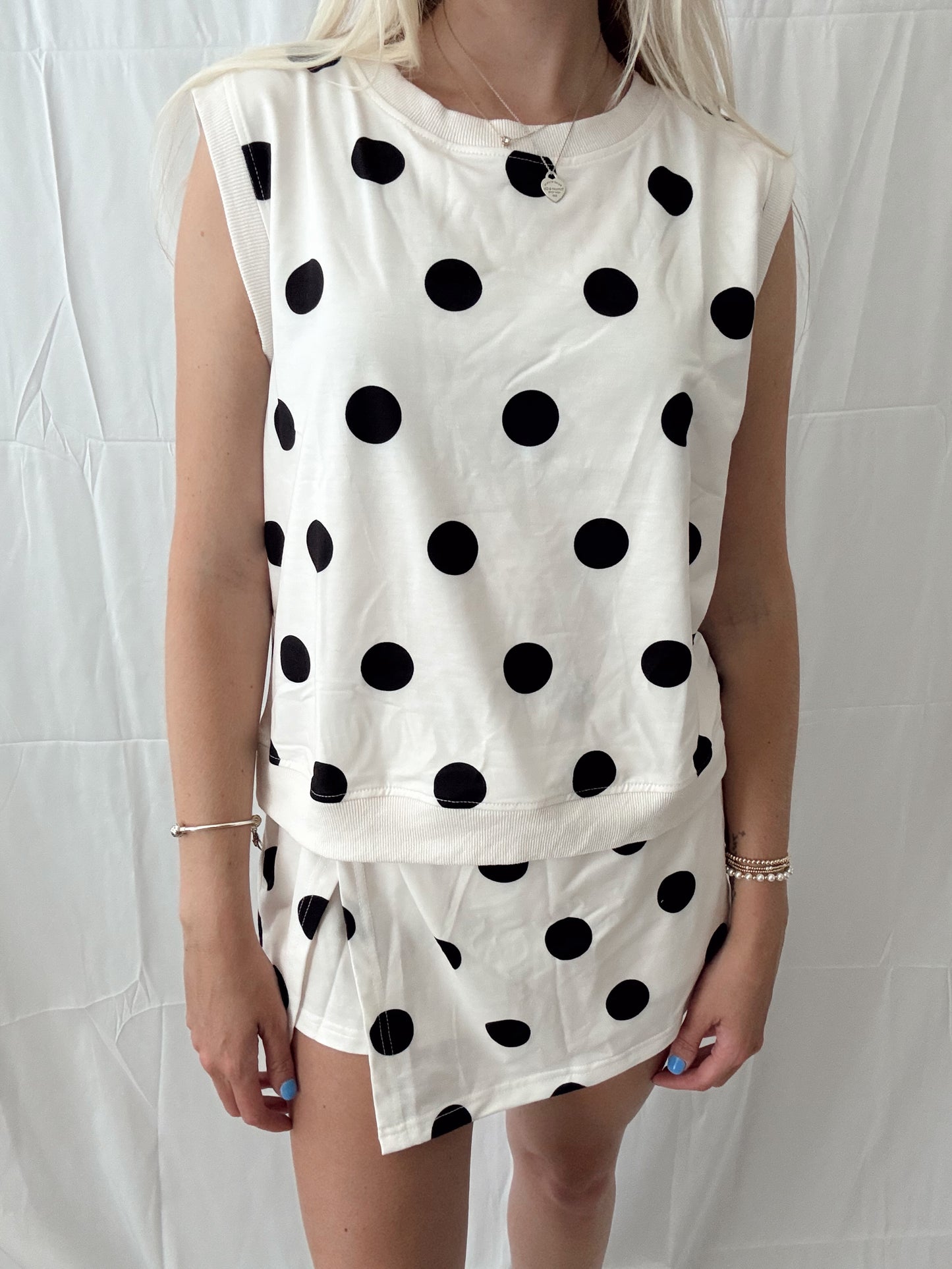 Polka Dot Skort Set