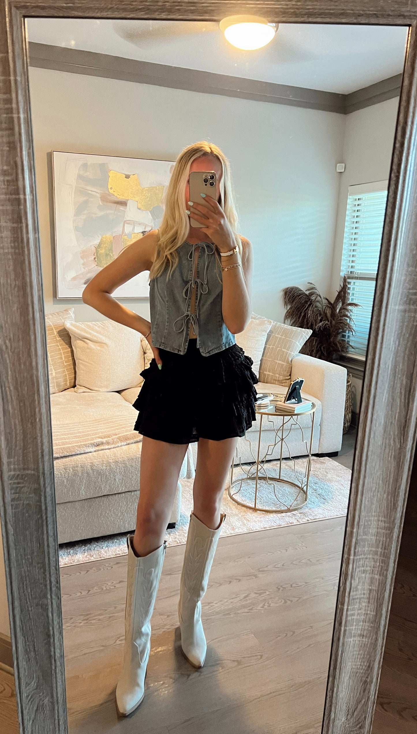 Smocked Skort