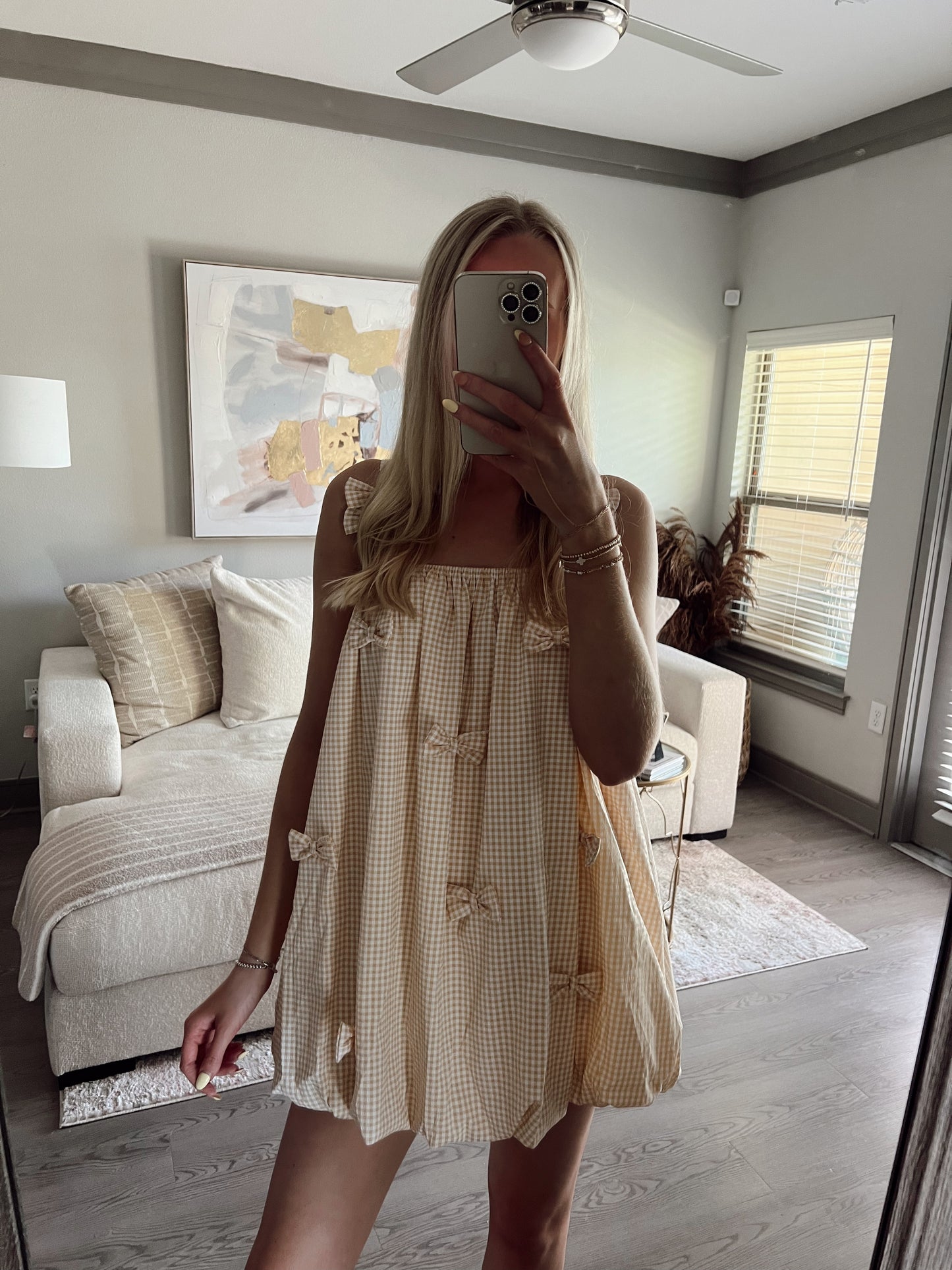 Gingham Bow Dress