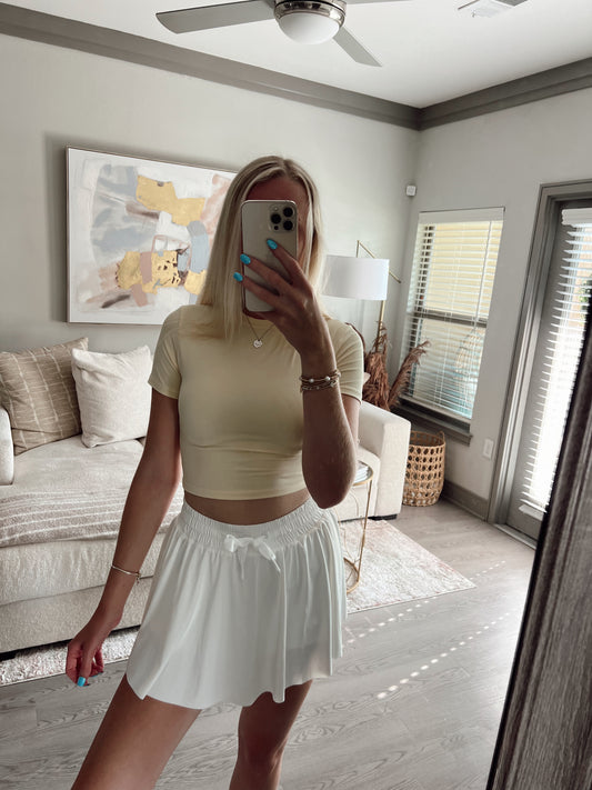 White Flowy Skirt