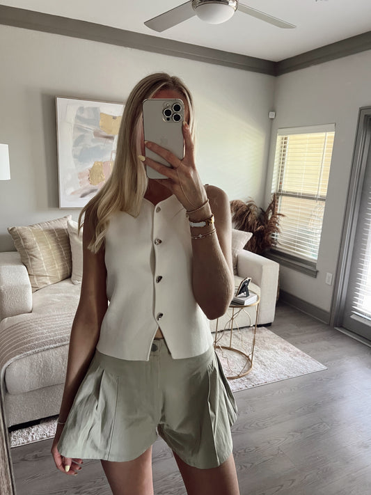 Button Knit Vest