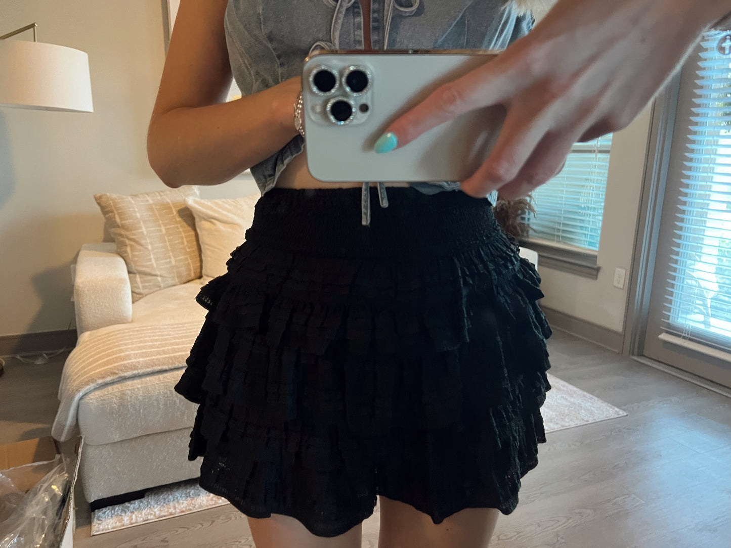 Smocked Skort