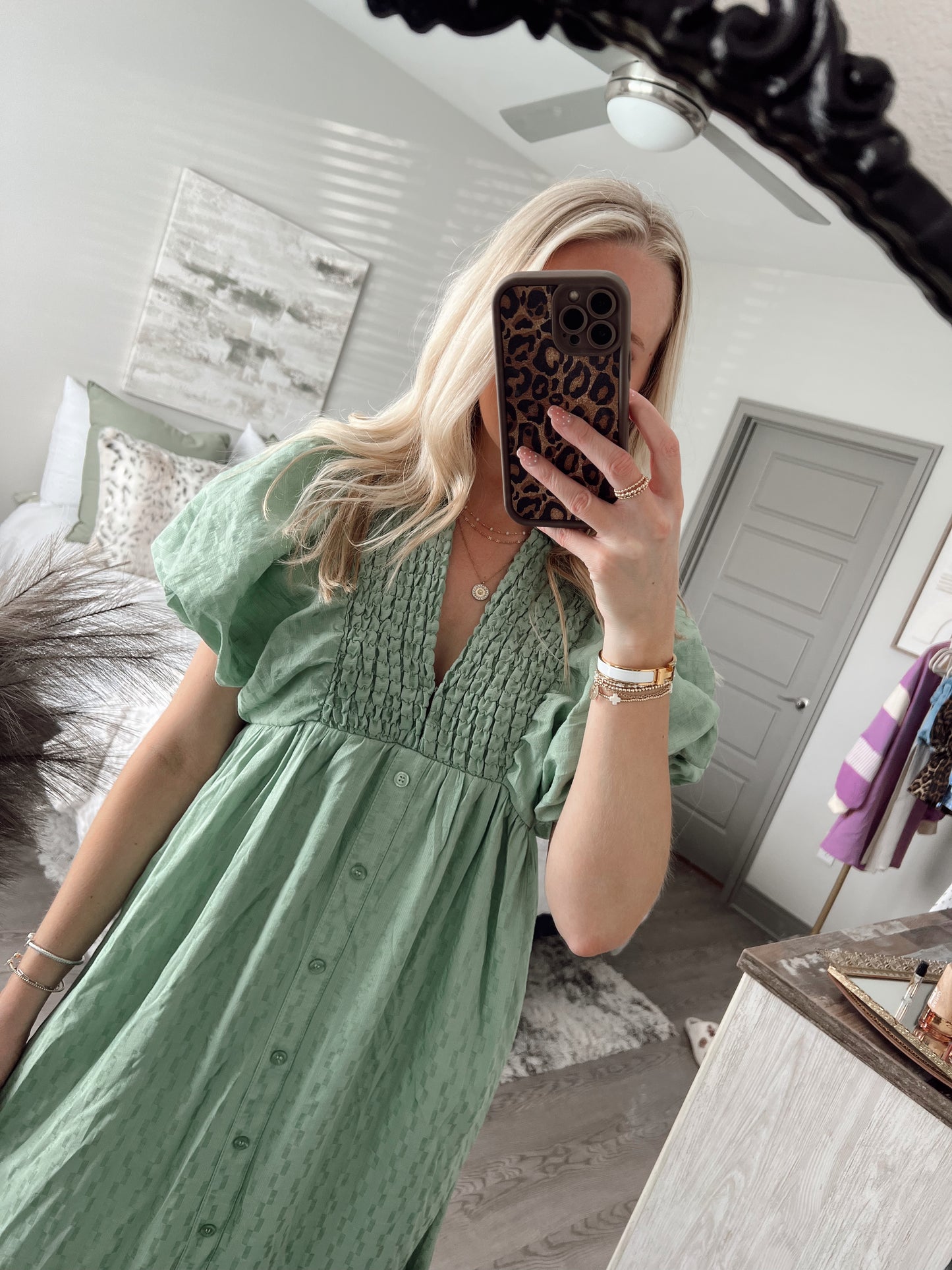 Puff Sleeve Dress