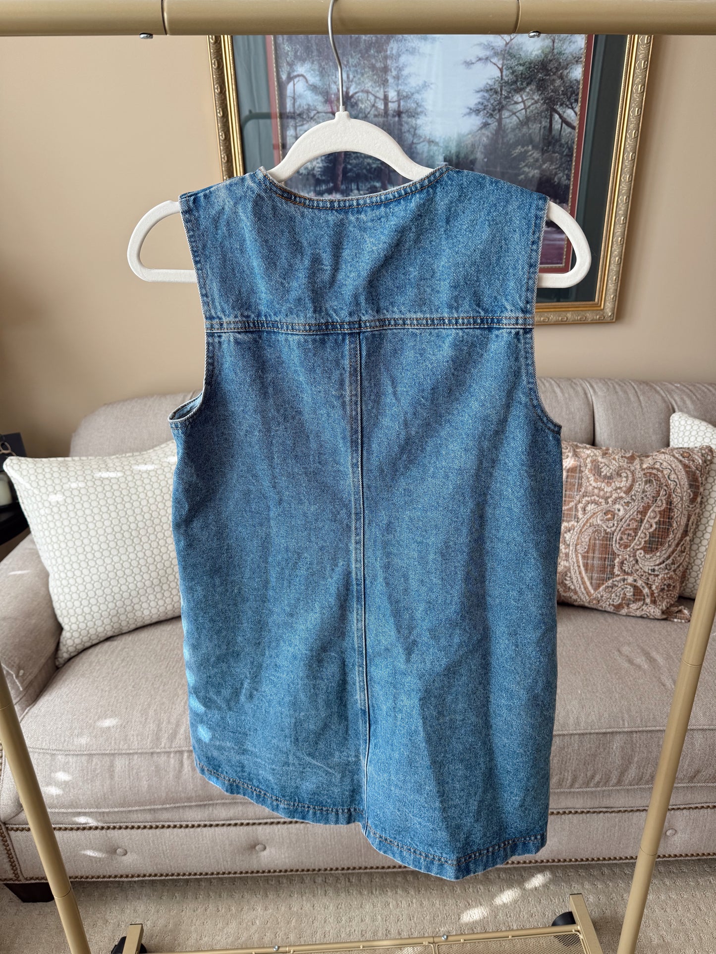 Button Up Denim Dress