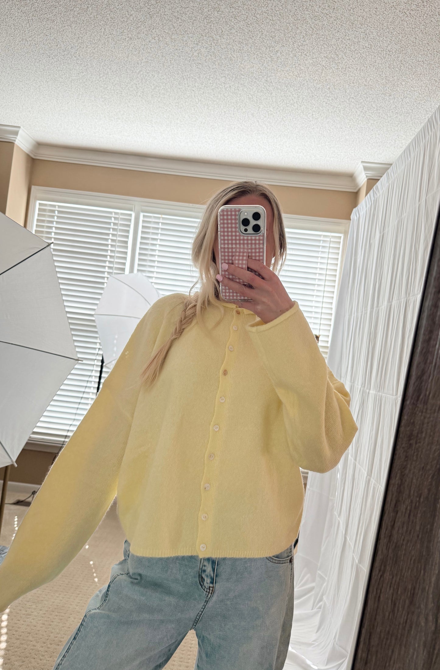 Butter Yellow Cardigan