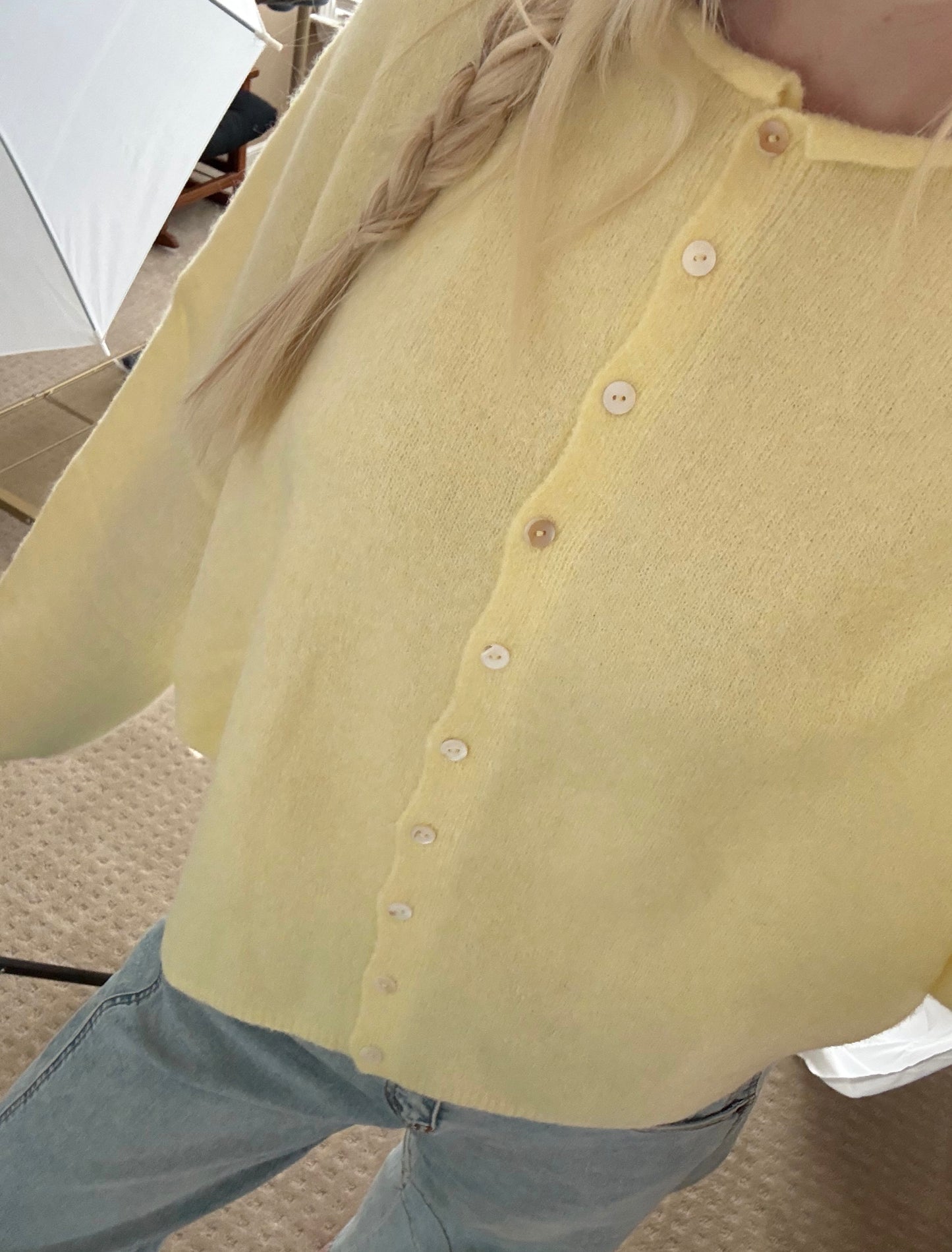 Butter Yellow Cardigan