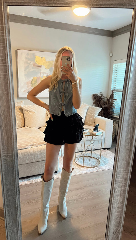 Smocked Skort