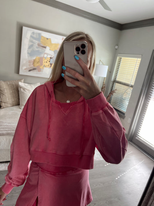 Washed Pink Hoodie
