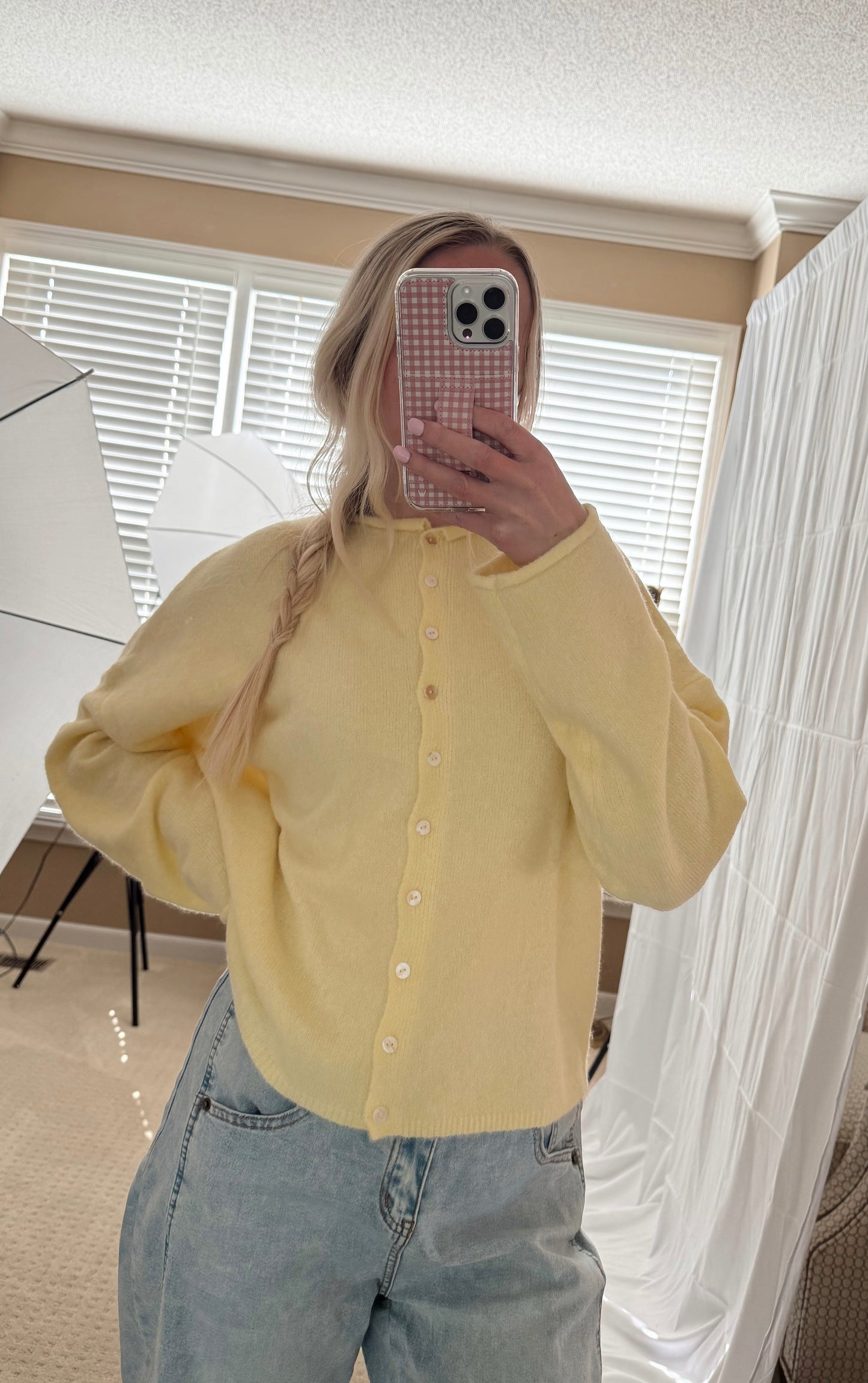 Butter Yellow Cardigan